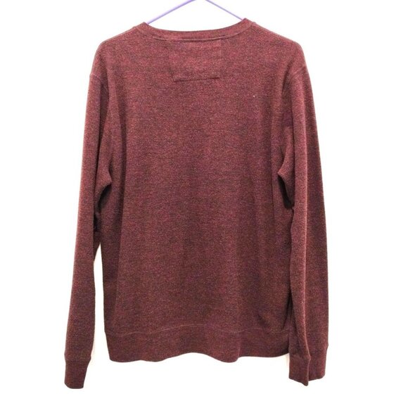 Member's Mark Wine Red Heather Long Sleeve Crewneck Sweatshirt Size M - Picture 2 of 10